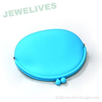 Silicone Big Frog Cosmetic Bag &amp; Case In Candy Blue 